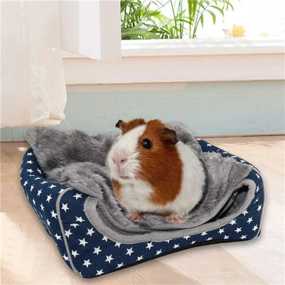 Guinea Pig House Bed Cozy Hamster Cave Large Hideout for Dwarf Rabbits Hedgehog